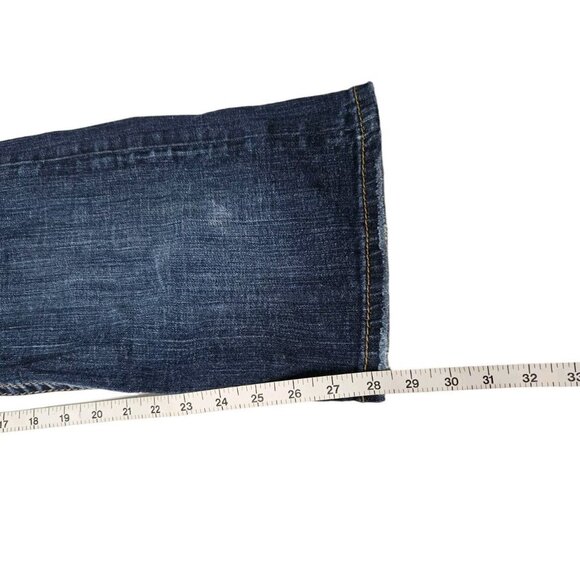 Silver Craig Jeans Bootcut Blue Denim Men's 35x28.5 Actual Dark Wash READ - Picture 12 of 15